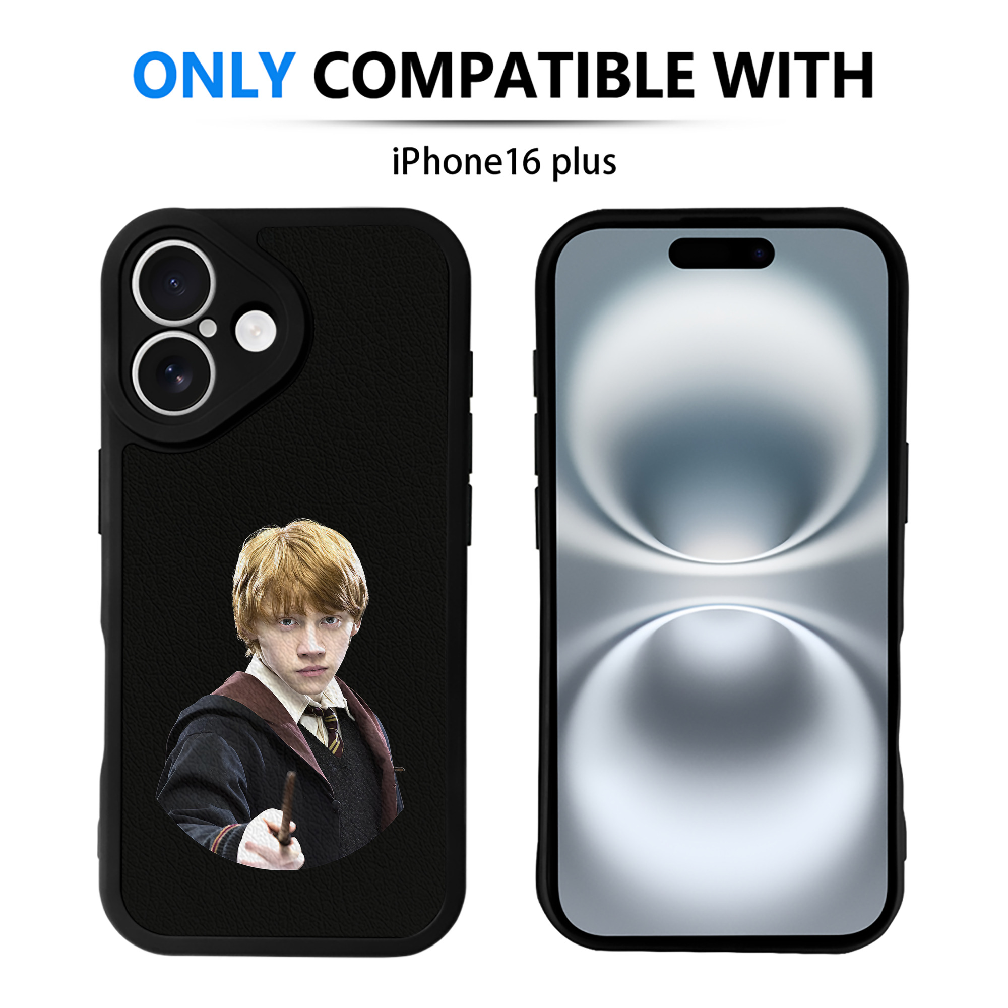 （画像用） Harry Potter ハリー・ポッターシリーズ 【iPhone 16シリーズ対応】シリコンスマホケース（レザー調） 材質：シリコン
